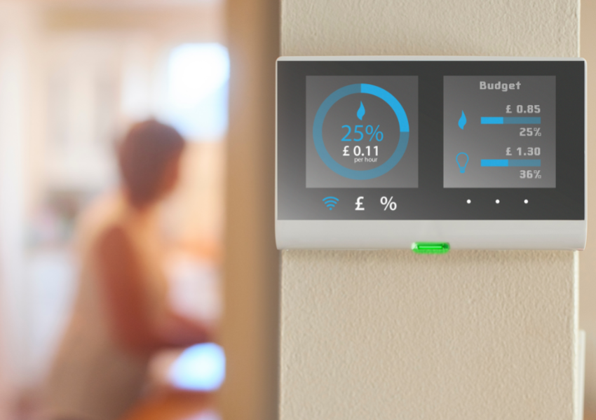 energy prices displayed on a digital meter